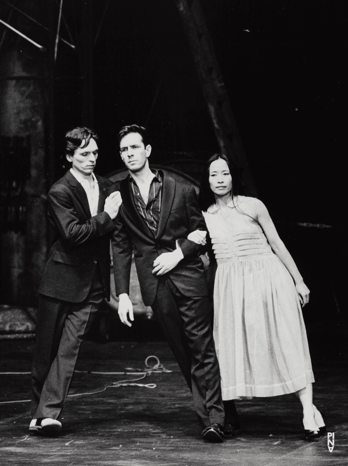 Urs Kaufmann, Kyomi Ichida and Francis Viet in “Viktor” by Pina Bausch