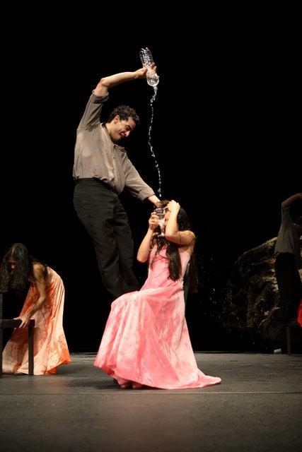 Fernando Suels Mendoza in “Vollmond (Full Moon)” by Pina Bausch with Tanztheater Wuppertal at Schauspielhaus Wuppertal (Germany), May 10, 2006