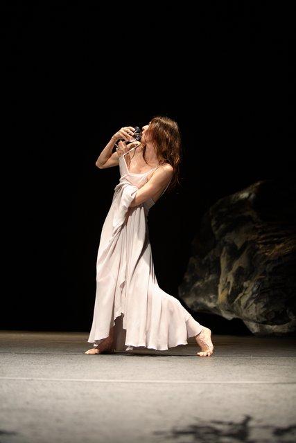 Héléna Pikon in “Vollmond (Full Moon)” by Pina Bausch with Tanztheater Wuppertal at Schauspielhaus Wuppertal (Germany), May 10, 2006