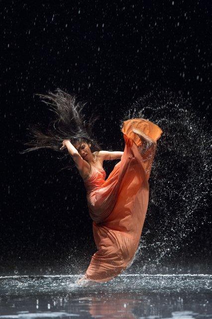 Ditta Miranda Jasjfi in “Vollmond (Full Moon)” by Pina Bausch with Tanztheater Wuppertal at Opernhaus Wuppertal (Germany), June 12, 2015