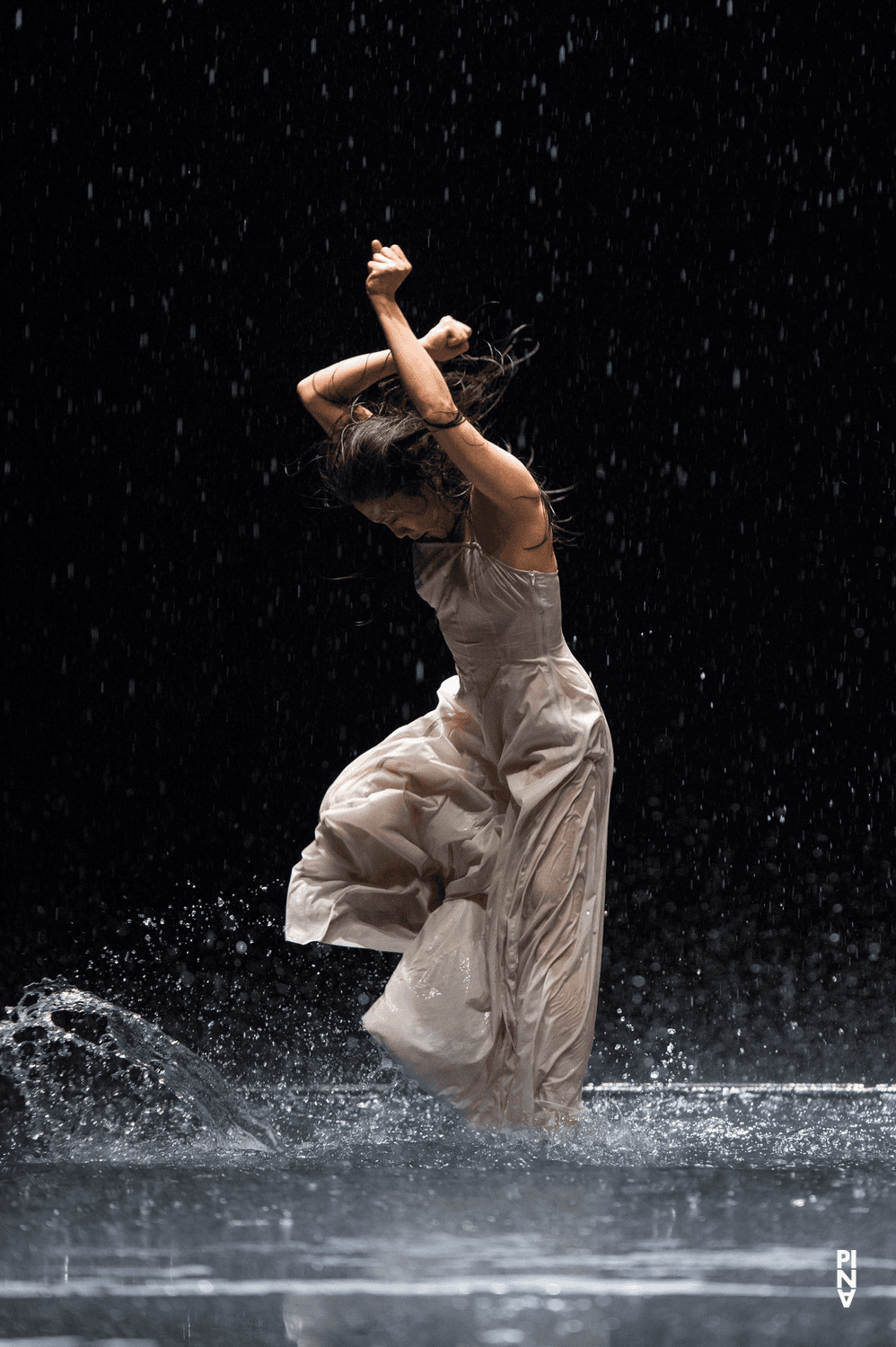 Azusa Seyama in “Vollmond (Full Moon)” by Pina Bausch with Tanztheater Wuppertal at Opernhaus Wuppertal (Germany), June 12, 2015