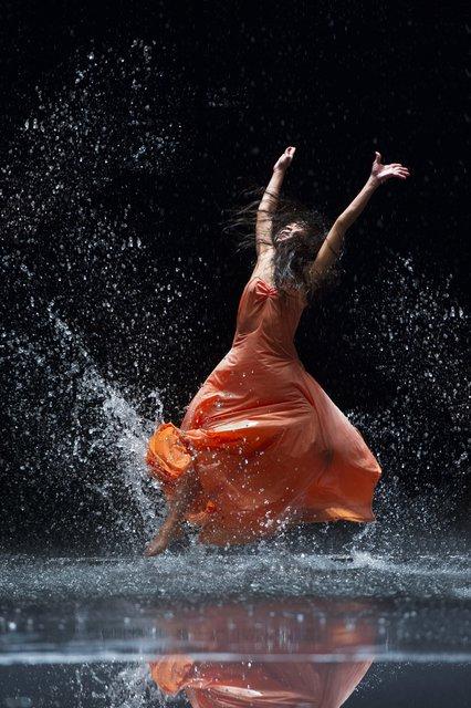 Ditta Miranda Jasjfi in “Vollmond (Full Moon)” by Pina Bausch with Tanztheater Wuppertal at Opernhaus Wuppertal (Germany), June 12, 2015
