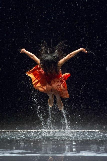 Ditta Miranda Jasjfi in “Vollmond (Full Moon)” by Pina Bausch with Tanztheater Wuppertal at Opernhaus Wuppertal (Germany), June 12, 2015
