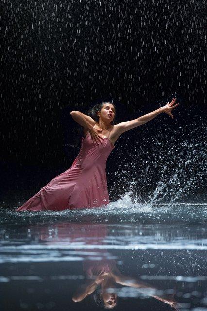 Silvia Farias Heredia in “Vollmond (Full Moon)” by Pina Bausch with Tanztheater Wuppertal at Opernhaus Wuppertal (Germany), June 12, 2015