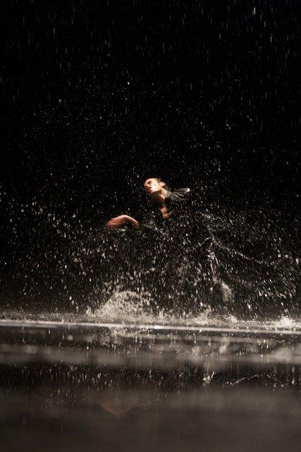 Pablo Aran Gimeno in “Vollmond (Full Moon)” by Pina Bausch with Tanztheater Wuppertal at Opernhaus Wuppertal (Germany), June 12, 2015