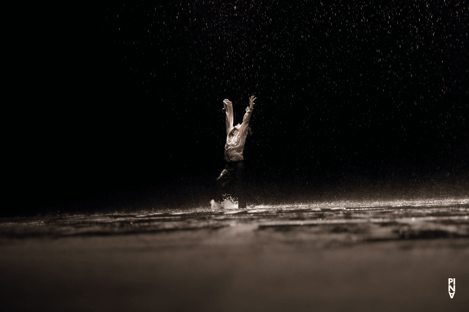 Rainer Behr in “Vollmond (Full Moon)” by Pina Bausch with Tanztheater Wuppertal at Opernhaus Wuppertal (Germany), Sept. 12, 2018