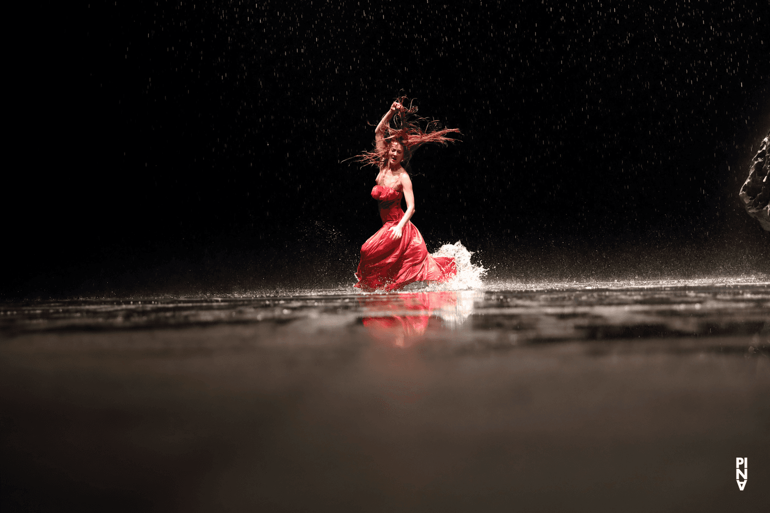 Breanna O'Mara in “Vollmond (Full Moon)” by Pina Bausch with Tanztheater Wuppertal at Opernhaus Wuppertal (Germany), Sept. 12, 2018