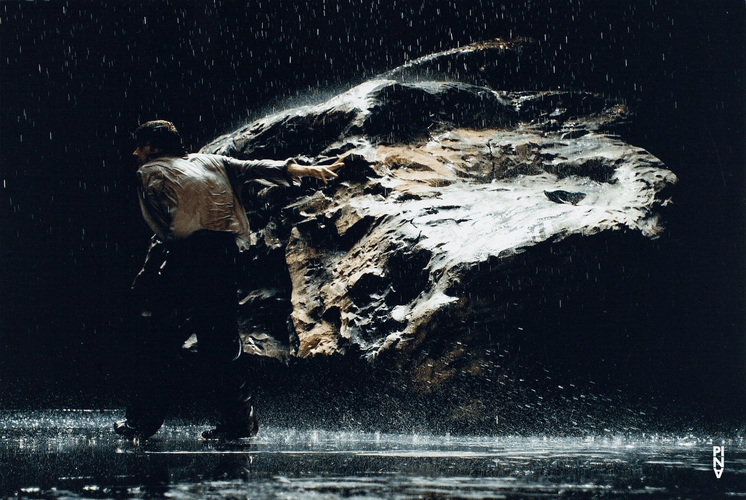 Rainer Behr in “Vollmond (Full Moon)” by Pina Bausch, Sept. 27, 2006