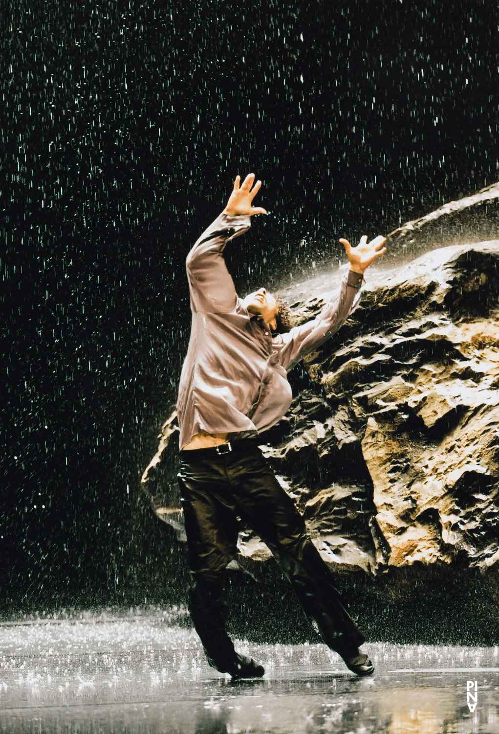 Fernando Suels Mendoza in “Vollmond (Full Moon)” by Pina Bausch with Tanztheater Wuppertal at Schauspielhaus Wuppertal (Germany), May 11, 2006