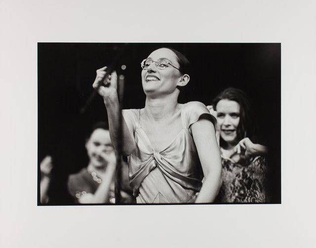 Nazareth Panadero, Josephine Ann Endicott and Anne Martin in “Walzer” by Pina Bausch at Cour d'honneur du Palais des Papes Avignon, season 1982/83