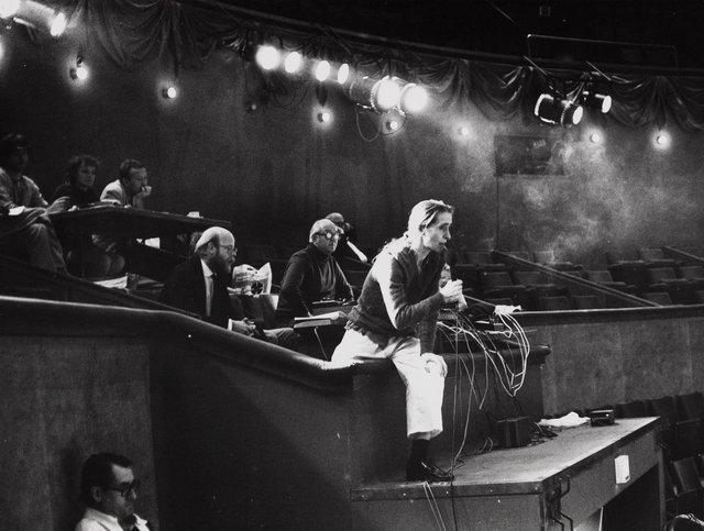 Pina Bausch and Matthias Burkert in “Walzer” by Pina Bausch at Koninklijk Theater Carré Amsterdam, season 1981/82