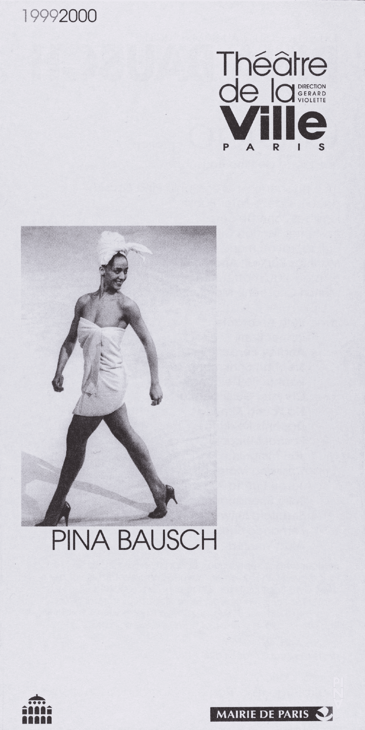 Programme pour « O Dido » de Pina Bausch avec Tanztheater Wuppertal à Paris, 16 juin 2000 – 1 juil. 2000