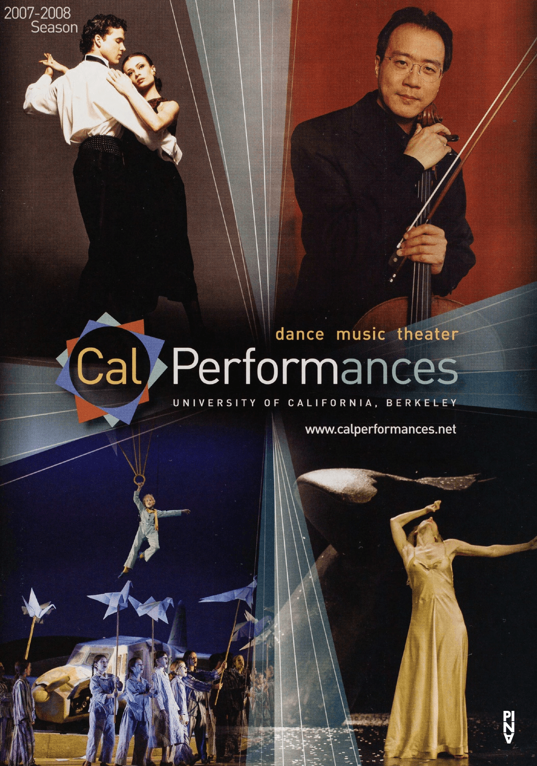 Programme de la saison pour « Ten Chi » de Pina Bausch avec Tanztheater Wuppertal à Berkeley, 16 nov. 2007 – 18 nov. 2007
