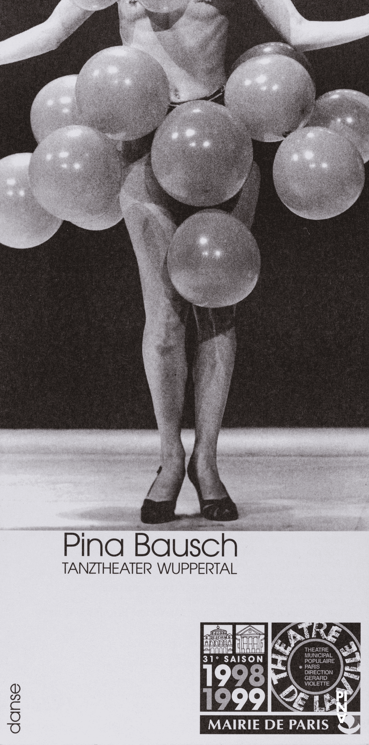 Booklet for “Masurca Fogo” by Pina Bausch with Tanztheater Wuppertal in in Paris, 04/24/1999 – 05/05/1999