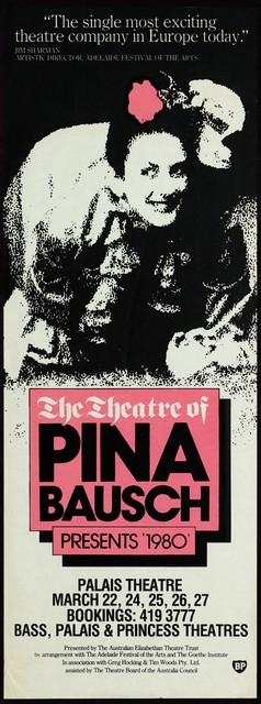 Plakat zu „1980 – Ein Stück von Pina Bausch“ von Pina Bausch in Melbourne, 22.03.1982–27.03.1982
