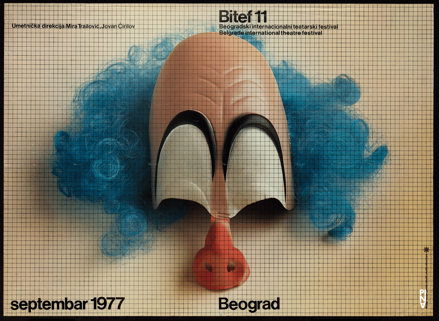 Poster for “Bluebeard. While Listening to a Tape Recording of Béla Bartók's Opera "Duke Bluebeard's Castle"” by Pina Bausch in Belgrade, 09/24/1977 – 09/25/1977