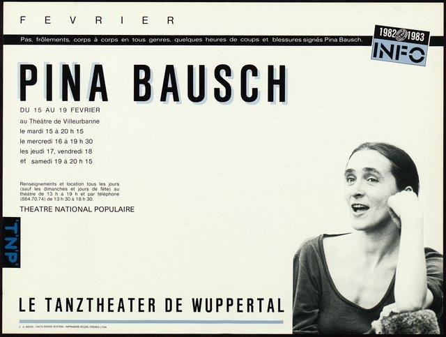 Poster for “Bandoneon” by Pina Bausch in Lyon, 02/15/1983 – 02/19/1983