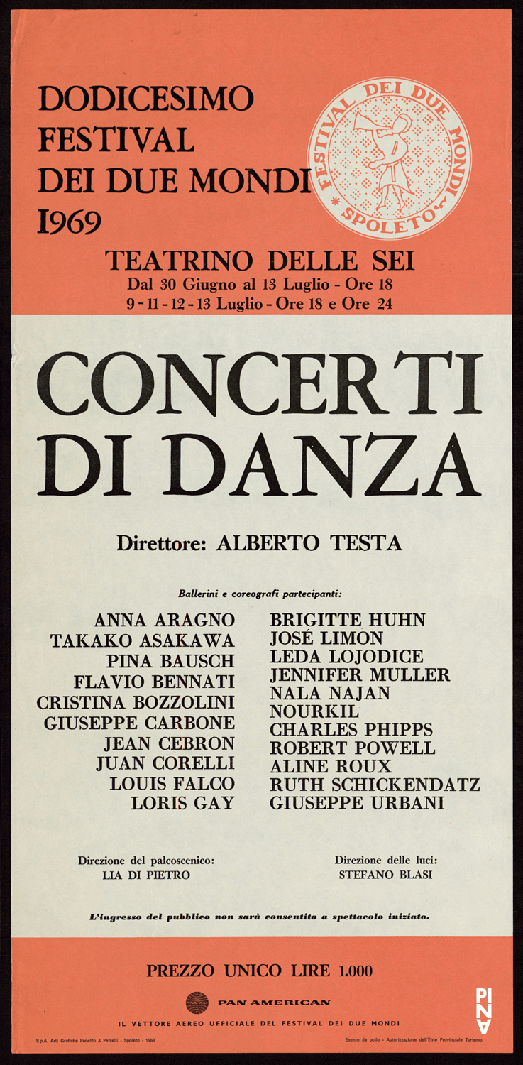 Poster (in Spoleto), 06/30/1969 – 07/13/1969
