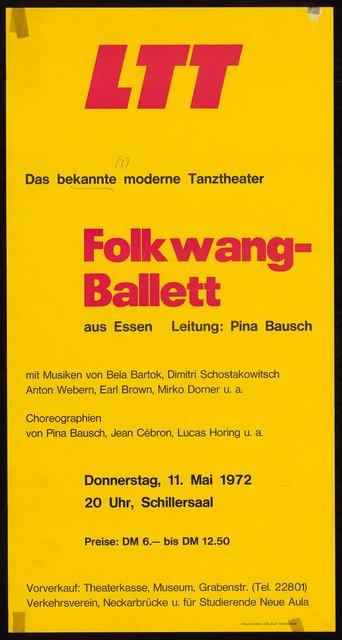 Plakat (in Essen), 11. Mai 1972