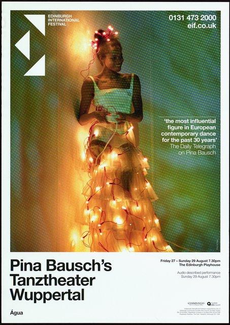 Poster for “Água” by Pina Bausch in Edinburgh, 08/27/2010 – 08/29/2010
