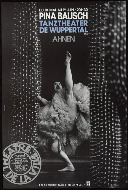 Affiche de « Ahnen » de Pina Bausch à Paris, 18 mai 1988 – 1 juin 1988