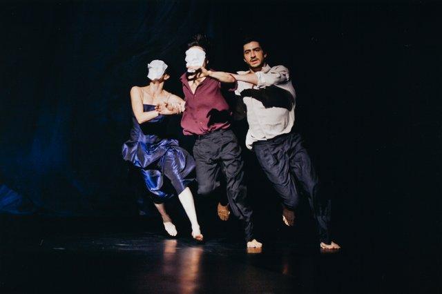 Damiano Ottavio Bigi, Ruth Amarante and Rainer Behr in “Bamboo Blues” by Pina Bausch, season 2006/07