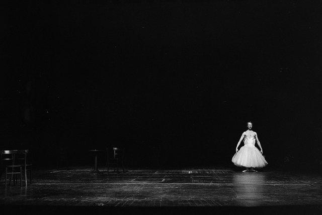 Dominique Mercy in “Bandoneon” by Pina Bausch at Opernhaus Wuppertal, season 1980/81