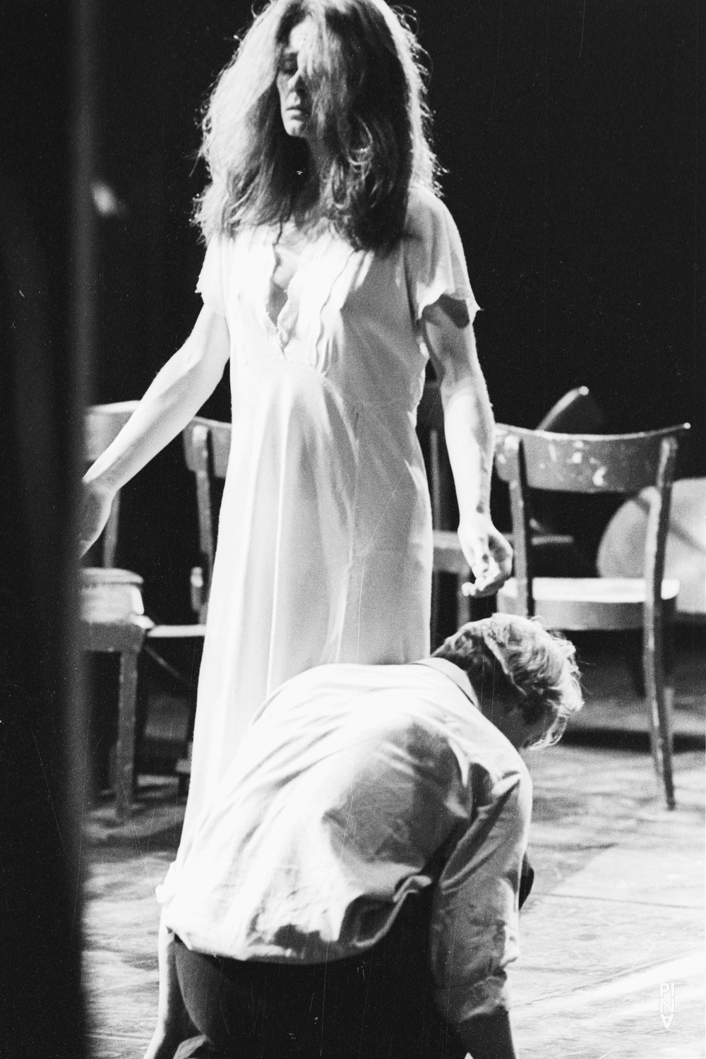 Dominique Mercy and Malou Airaudo in “Café Müller” by Pina Bausch