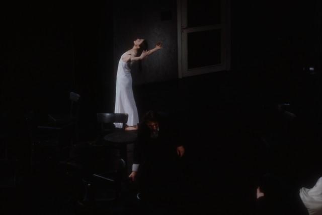 Jean Laurent Sasportes, Dominique Mercy and Pina Bausch in “Café Müller” by Pina Bausch