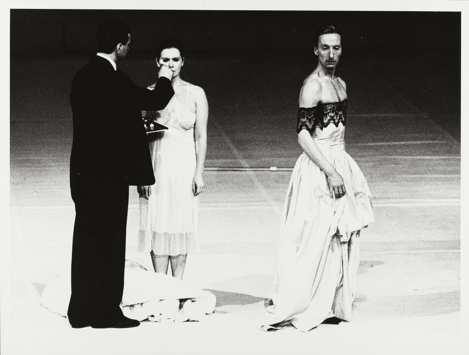 Jan Minařík, Dominique Mercy and Dominique Duszynski in “Two Cigarettes in the Dark” by Pina Bausch