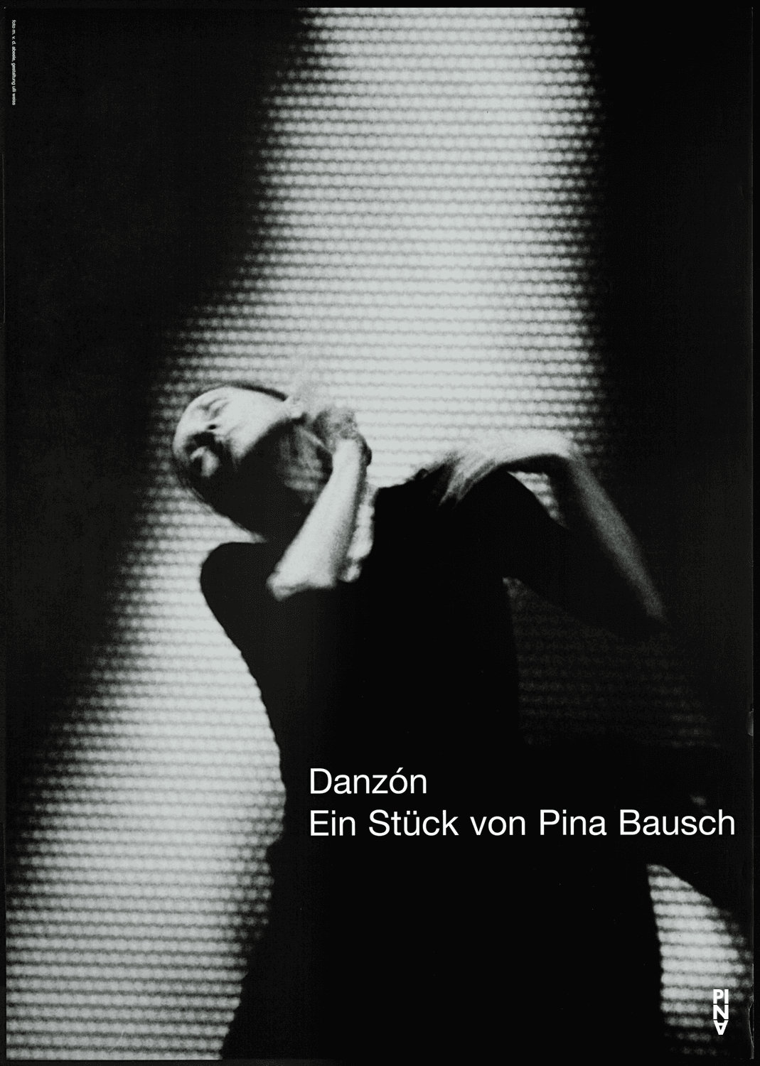 Plakat zu „Danzón“ von Pina Bausch