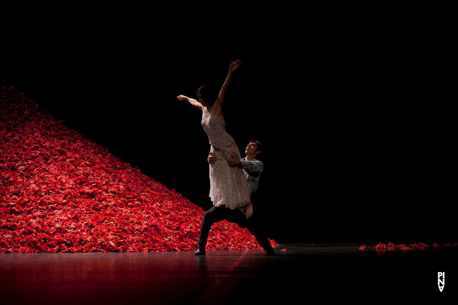 Ruth Amarante and Eddie Martinez in “Der Fensterputzer (The Window Washer)” by Pina Bausch with Tanztheater Wuppertal at Opernhaus Wuppertal (Germany), Nov. 3, 2011