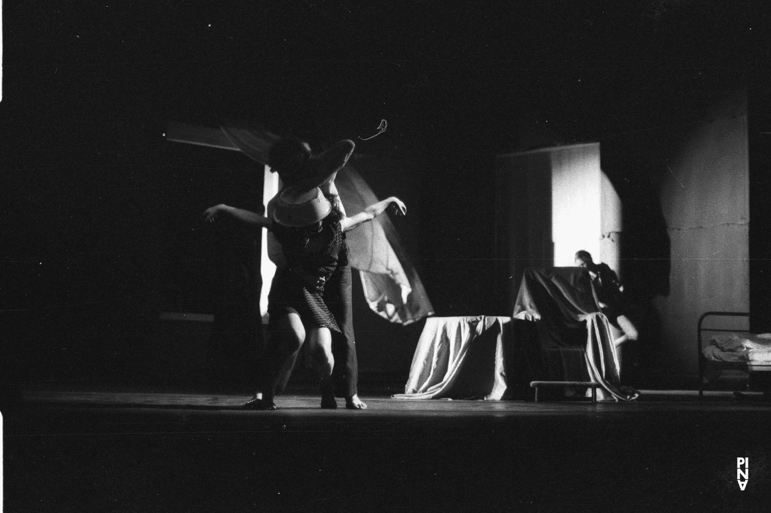Malou Airaudo, Jan Minařík and Hiltrud Blanck in “Fritz” by Pina Bausch at Opernhaus Wuppertal