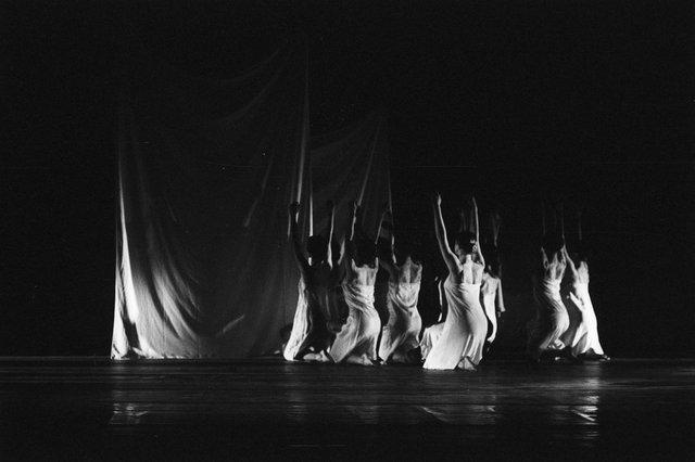 “Iphigenie auf Tauris” by Pina Bausch with Tanztheater Wuppertal at Opernhaus Wuppertal (Germany), April 20, 1974