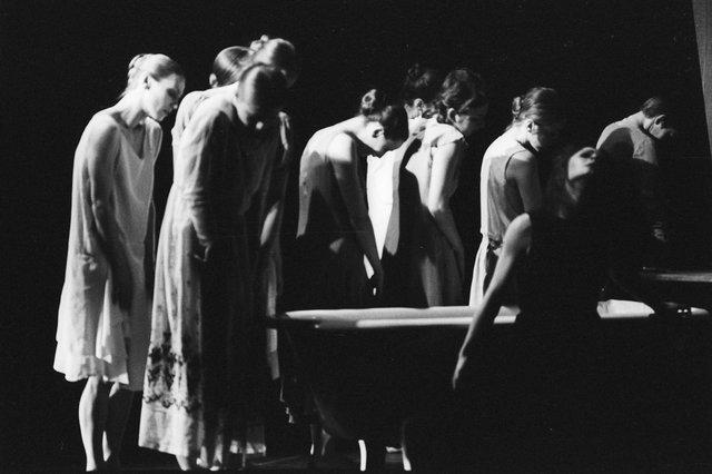 “Iphigenie auf Tauris” by Pina Bausch with Tanztheater Wuppertal at Opernhaus Wuppertal (Germany), April 20, 1974