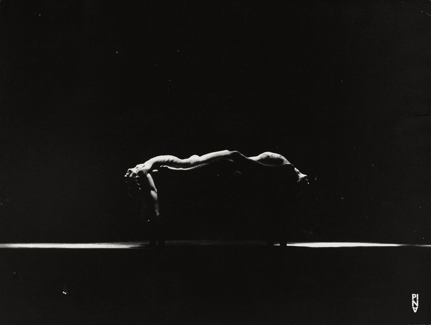 Ed Kortlandt and Dominique Mercy in “Iphigenie auf Tauris” by Pina Bausch at Opernhaus Wuppertal, April 20, 1974