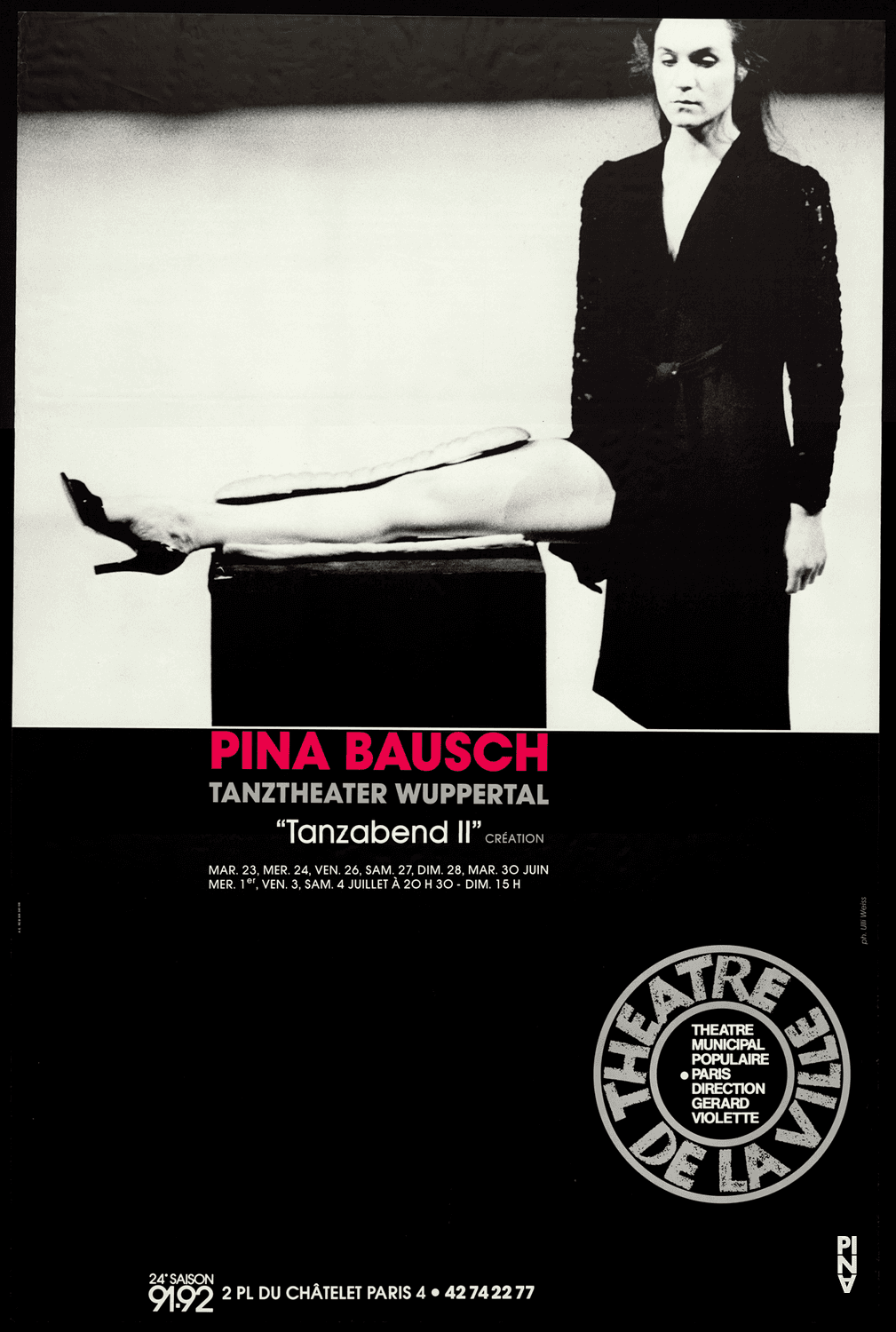 Plakat: Ulli Weiss © Pina Bausch Foundation, Foto: Ulli Weiss © Pina Bausch Foundation