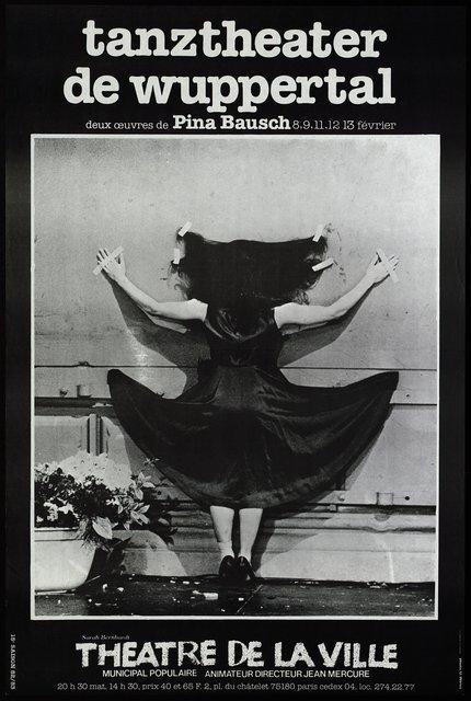 Poster for “1980 – A Piece by Pina Bausch” and “Bandoneon” by Pina Bausch in Paris, 02/08/1983 – 02/13/1983