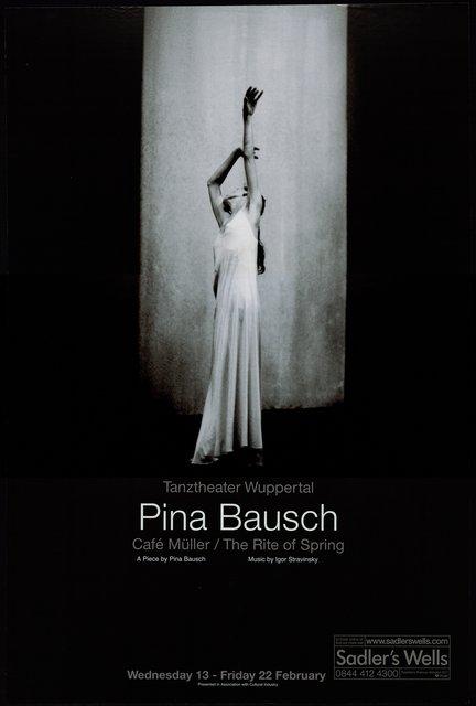 Poster for “Café Müller” and “The Rite of Spring” by Pina Bausch in London, 02/13/2008 – 02/22/2008