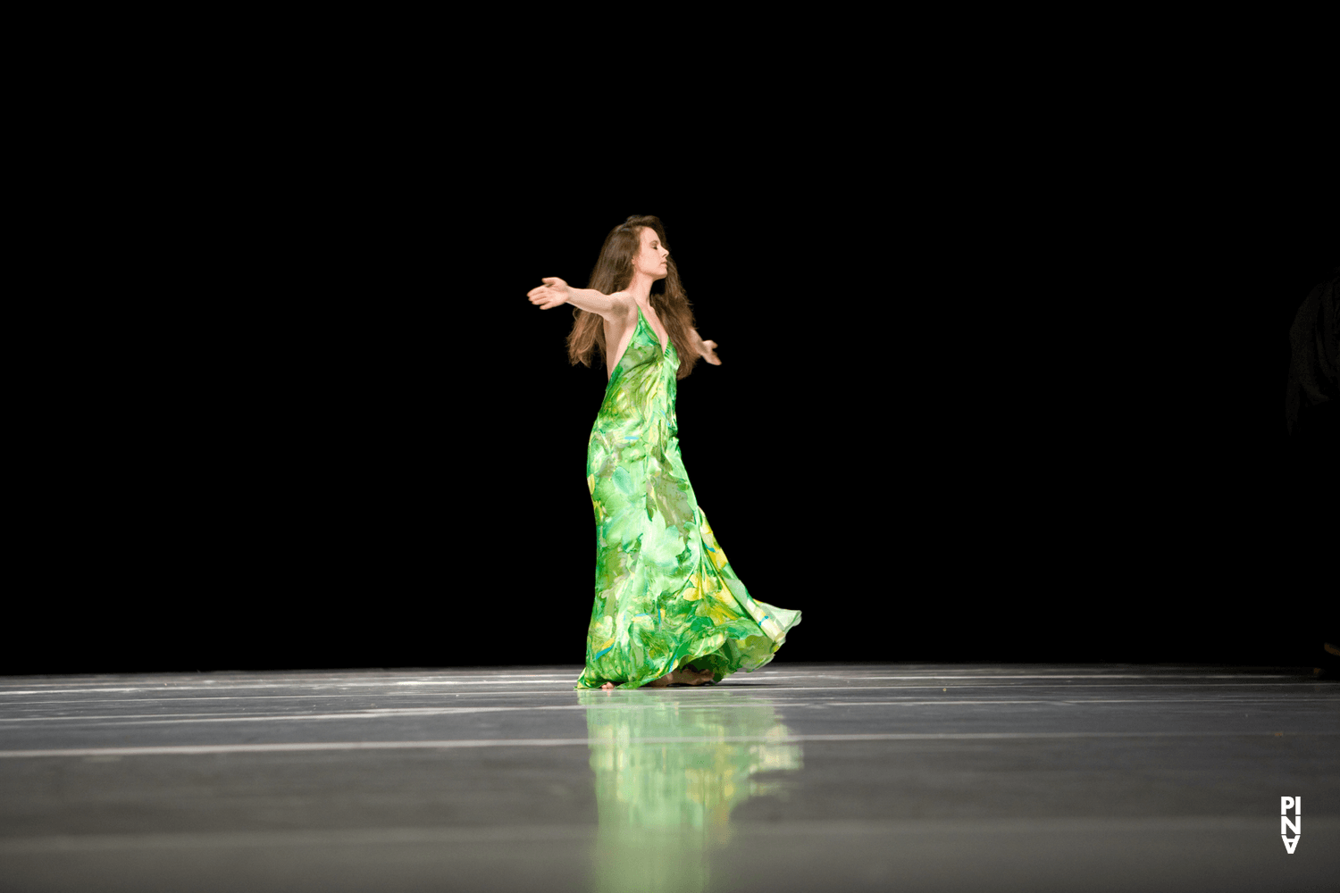 Thusnelda Mercy in “"... como el musguito en la piedra, ay si, si, si ..." (Like Moss on the Stone)” by Pina Bausch with Tanztheater Wuppertal at Opernhaus Wuppertal (Germany), June 11, 2009