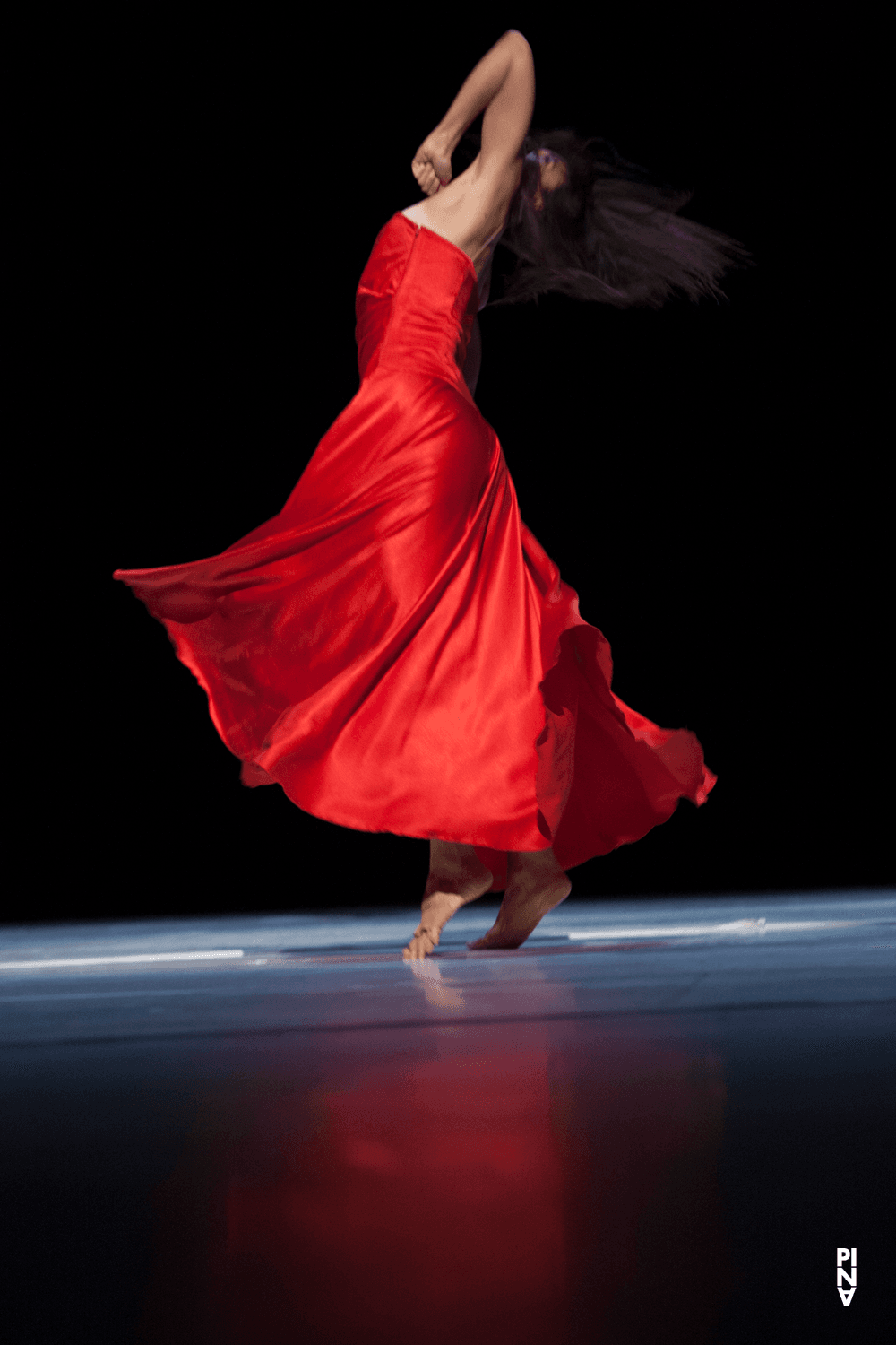 Clémentine Deluy in “"... como el musguito en la piedra, ay si, si, si ..." (Like Moss on the Stone)” by Pina Bausch with Tanztheater Wuppertal at Opernhaus Wuppertal (Germany), Sept. 25, 2014
