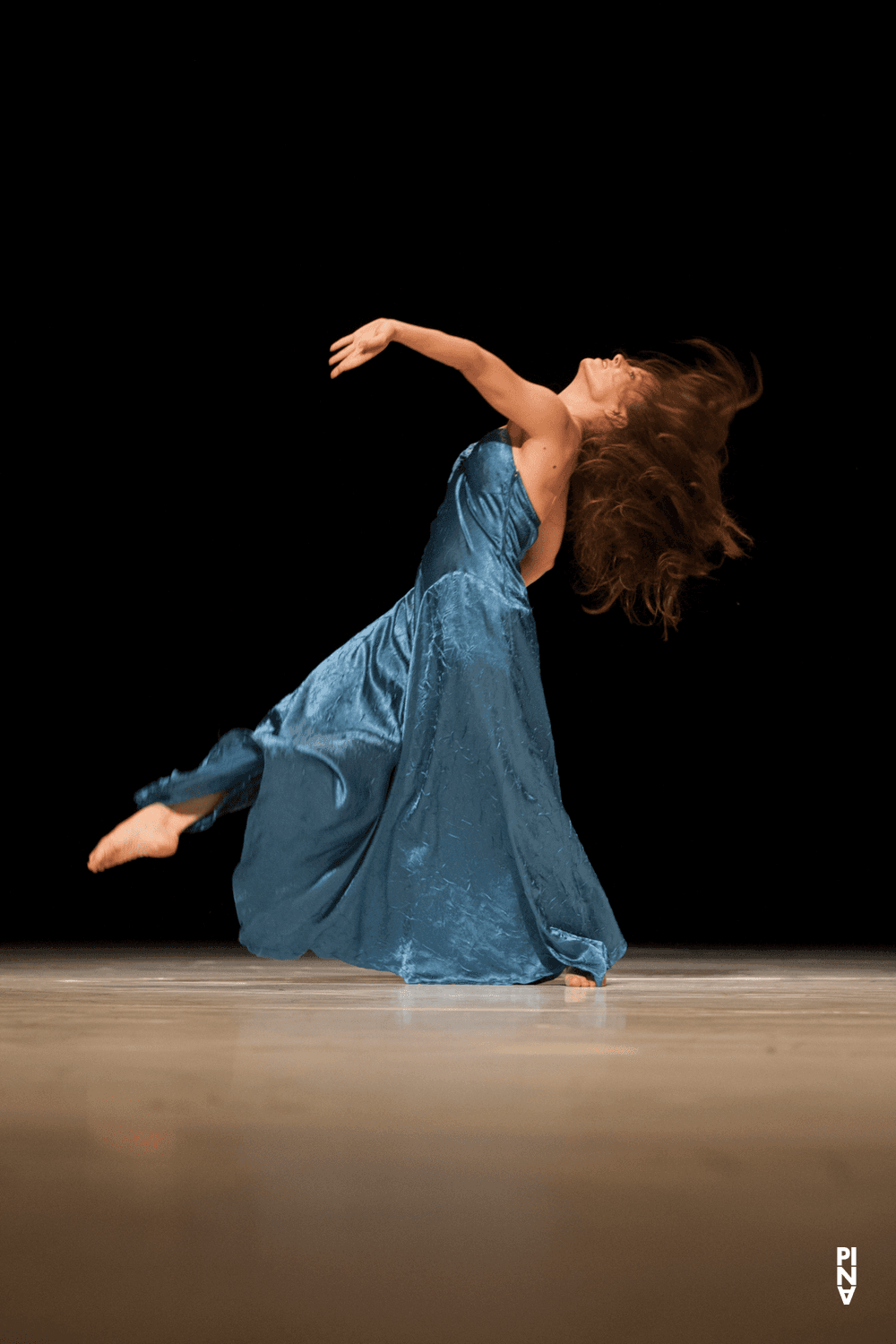 Thusnelda Mercy in “"... como el musguito en la piedra, ay si, si, si ..." (Like Moss on the Stone)” by Pina Bausch with Tanztheater Wuppertal at Opernhaus Wuppertal (Germany), Sept. 25, 2014
