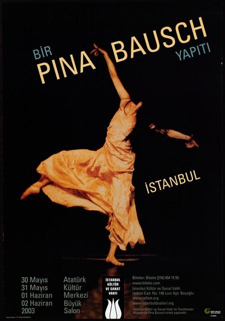 Plakat zu „Nefés“ von Pina Bausch in Istanbul, 30.05.2003–02.06.2003