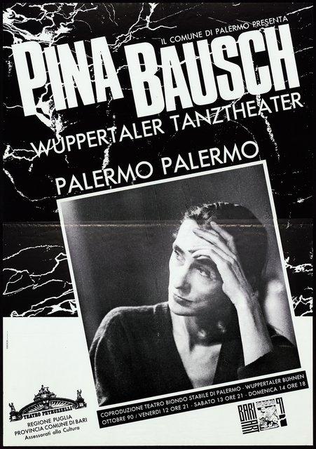 Poster for “Palermo Palermo” by Pina Bausch in Bari, 10/12/1990 – 10/14/1990