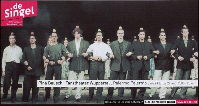 Plakat zu „Palermo Palermo“ von Pina Bausch in Antwerpen, 24.08.2005–27.08.2005