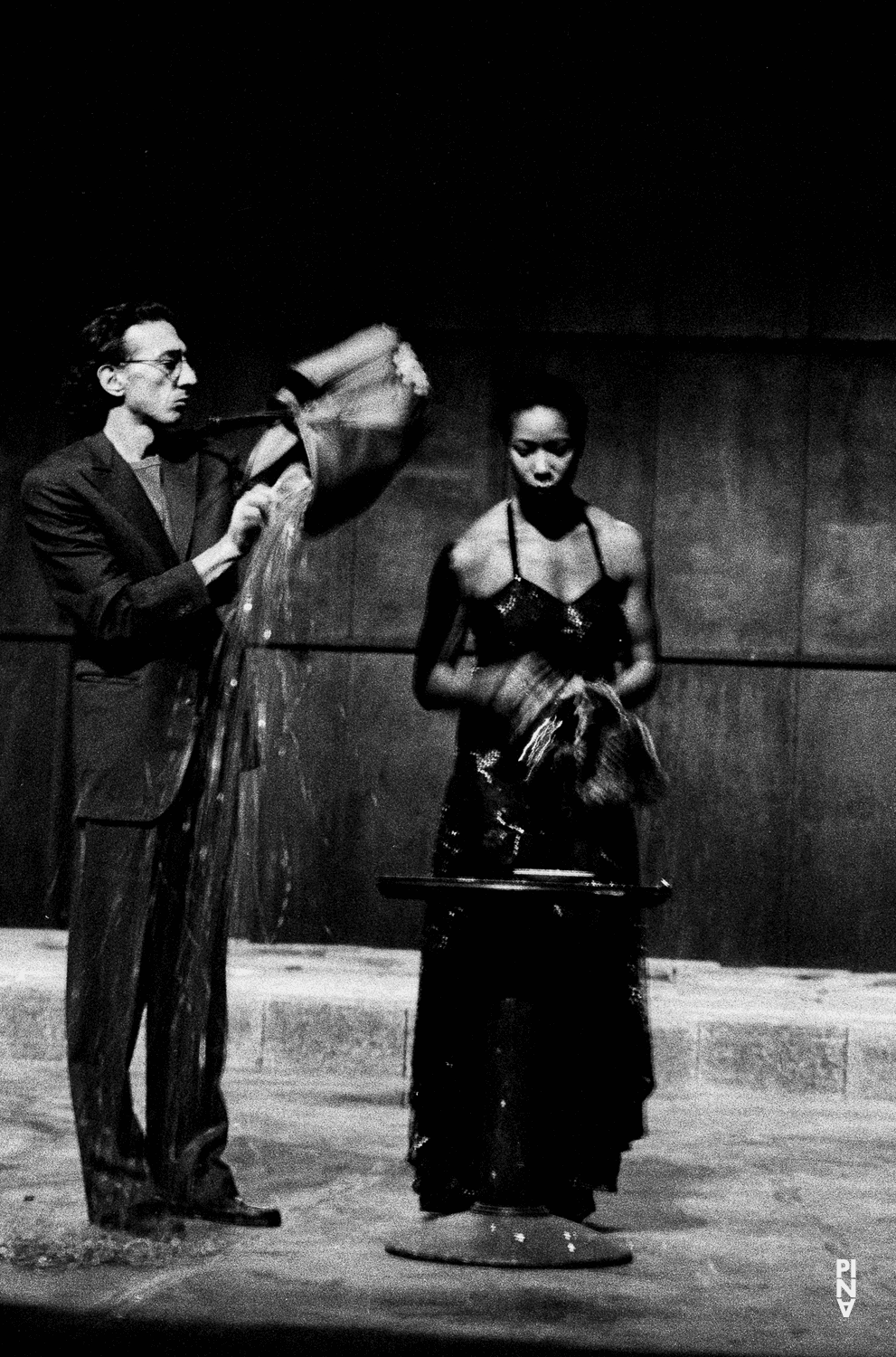 Jean Laurent Sasportes and Quincella Swyningan in “Palermo Palermo” by Pina Bausch