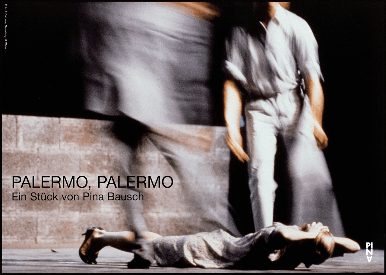 Plakat zu « Palermo Palermo » von Pina Bausch