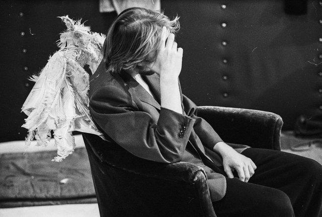 Dominique Mercy in “Renate wandert aus (Renate Emigrates)” by Pina Bausch at Lichtburg Wuppertal, season 1977/78