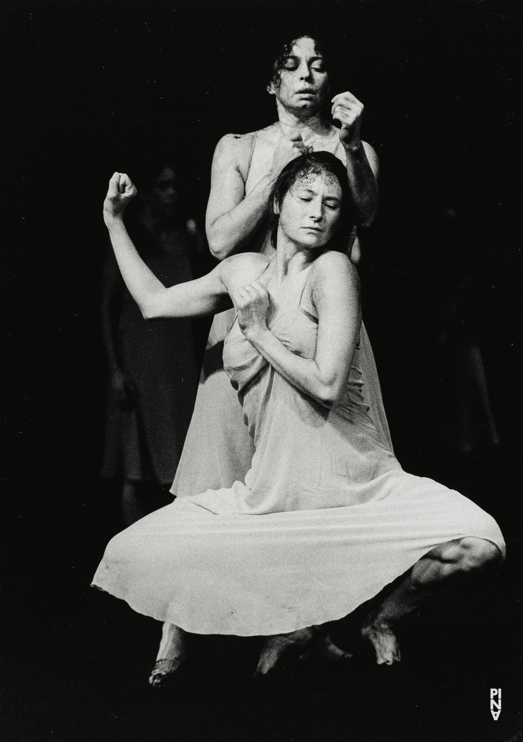 Aida Vainieri and Chrystel Guillebeaud in “The Rite of Spring” by Pina Bausch