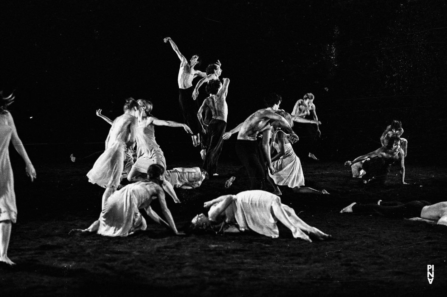 Luis P. Layag, Jacques Patarozzi and Urs Kaufmann in “The Rite of Spring” by Pina Bausch